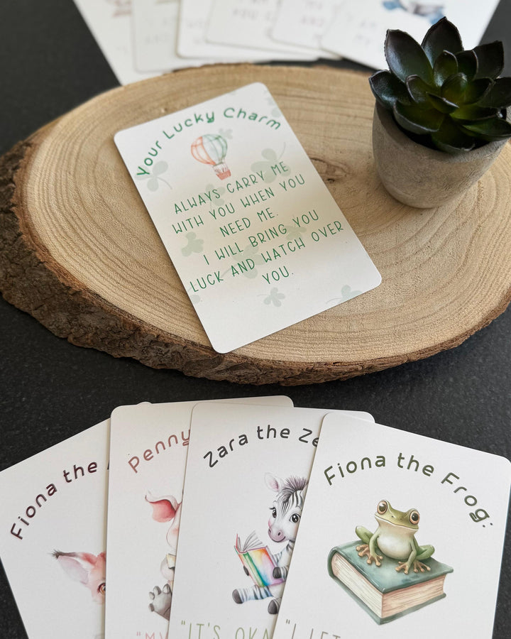 Kids Affirmation Cards - Wild Animal Edition | Printed Card Deck