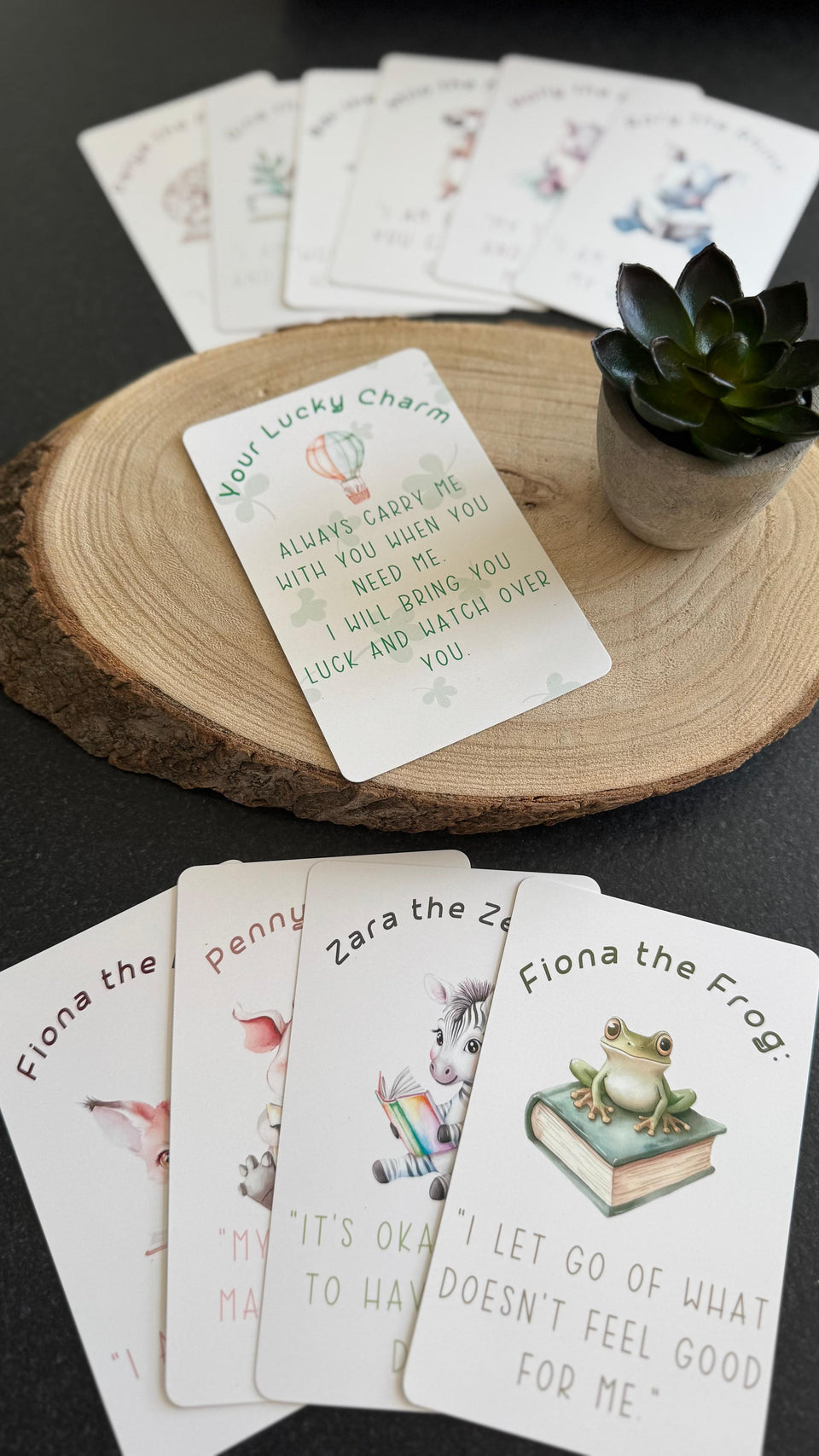 Kids Affirmation Cards - Wild Animal Edition | Printed Card Deck