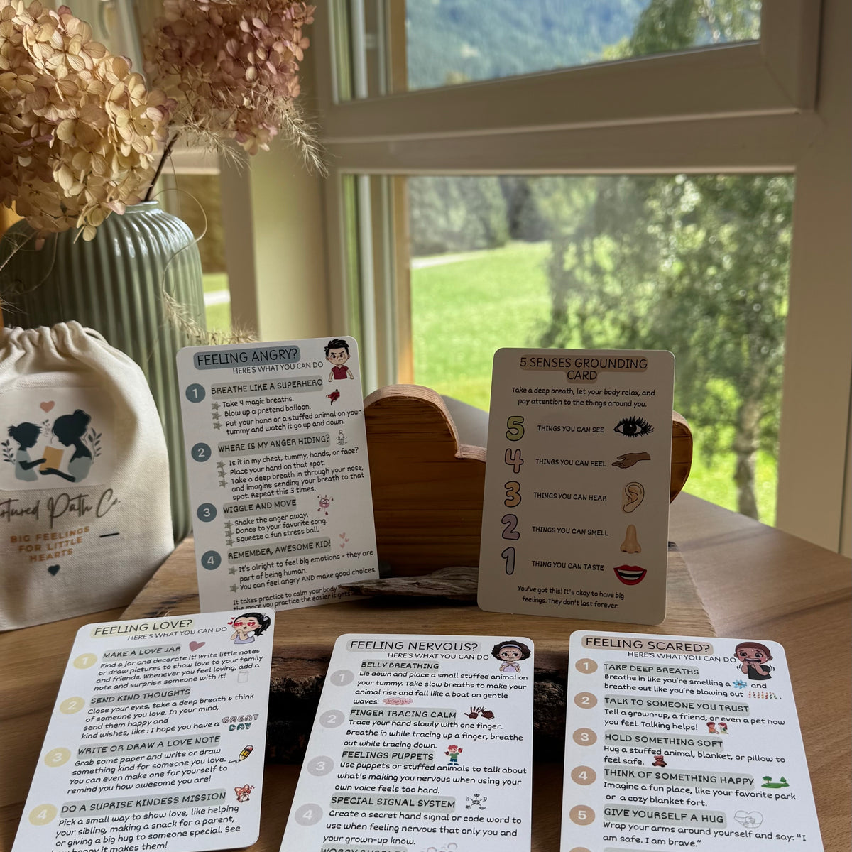 Feelings & Coping Skills Cards for Kids – Social Emotional Learning (SEL)