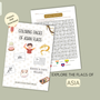 Asia Flags Coloring Book – Printable PDF for Kids | Letter & A4 | Digital Download