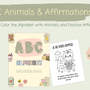 ABC Animals & Affirmations Printable Pack - Fun Learning for Kids (Digital Download)