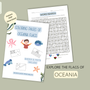 Oceania Flags Coloring Book – Printable PDF for Kids | Letter & A4 | Digital Download