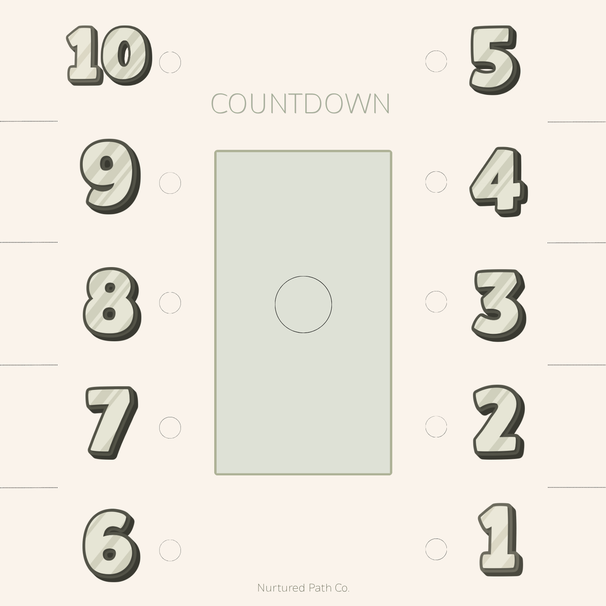 Kids Countdown Chart – Printable Digital Download