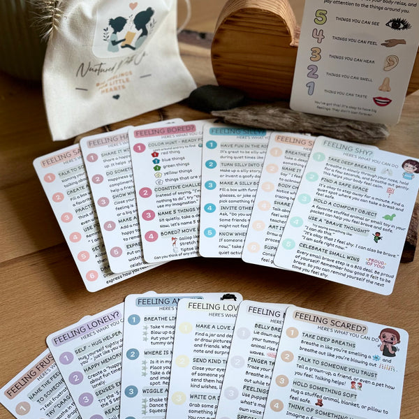 Feelings & Coping Skills Cards for Kids – Social Emotional Learning (SEL)