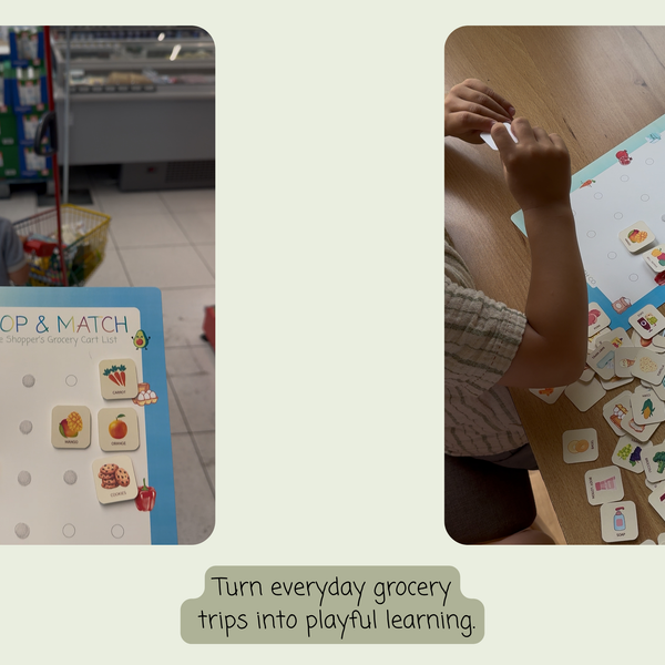 Shop & Match – Little Shopper’s Grocery Cart List (Digital Download)