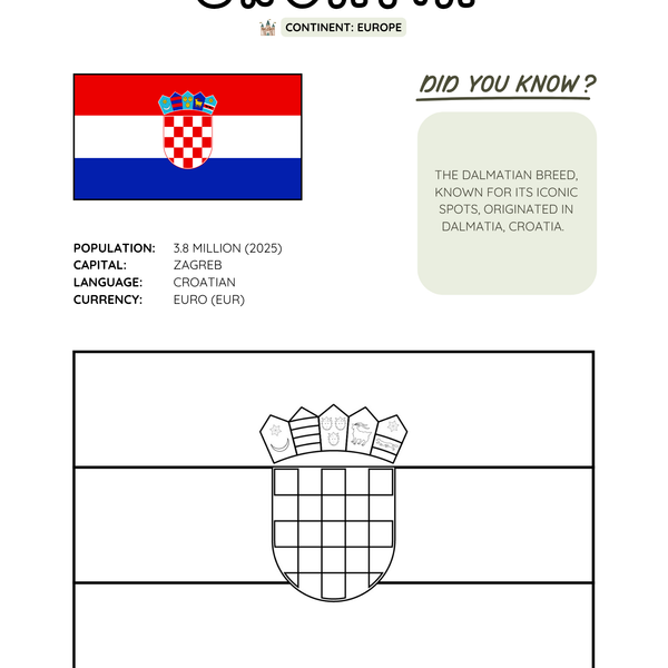 BUNDLE: The Ultimate World Flags Coloring Book for Kids (Digital Download)