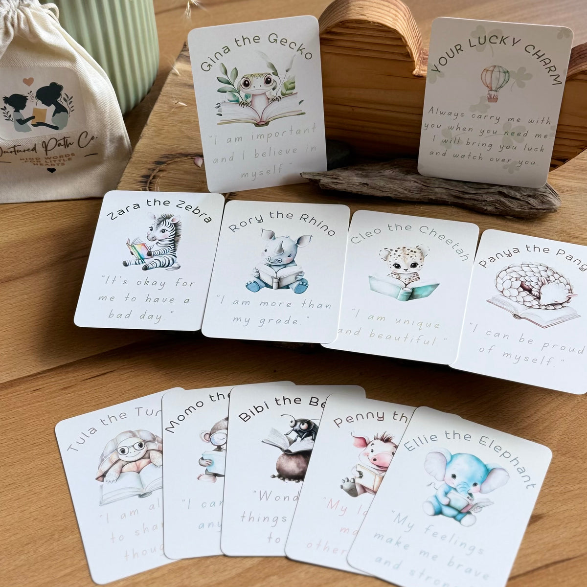 Affirmation Cards for Kids – Wild Animal Edition | Confidence & Positive Self-Talk