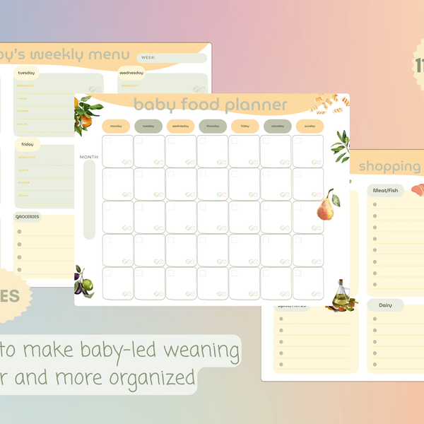 Baby Led Weaning Printables Bundle_Digital Download