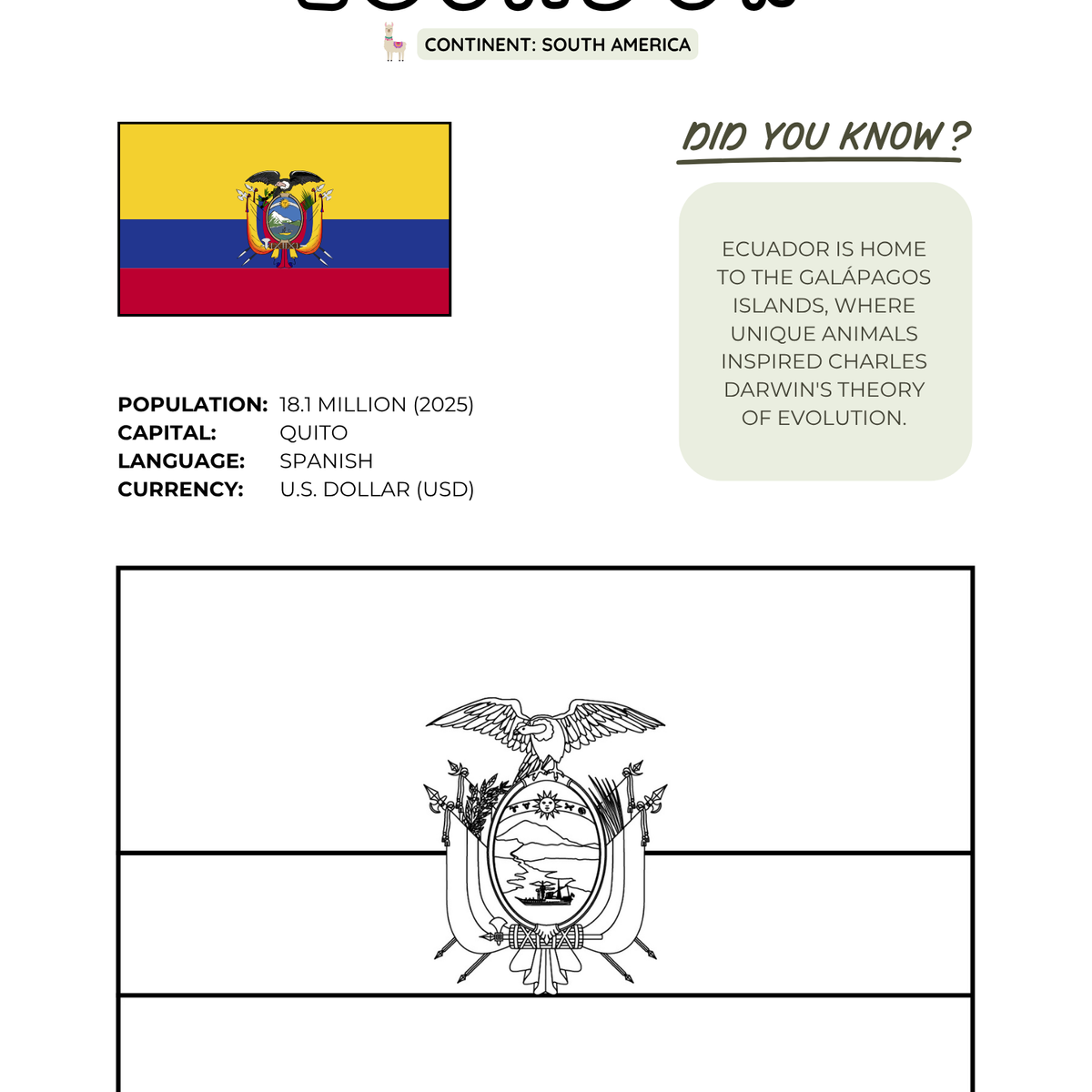 BUNDLE: The Ultimate World Flags Coloring Book for Kids (Digital Download)