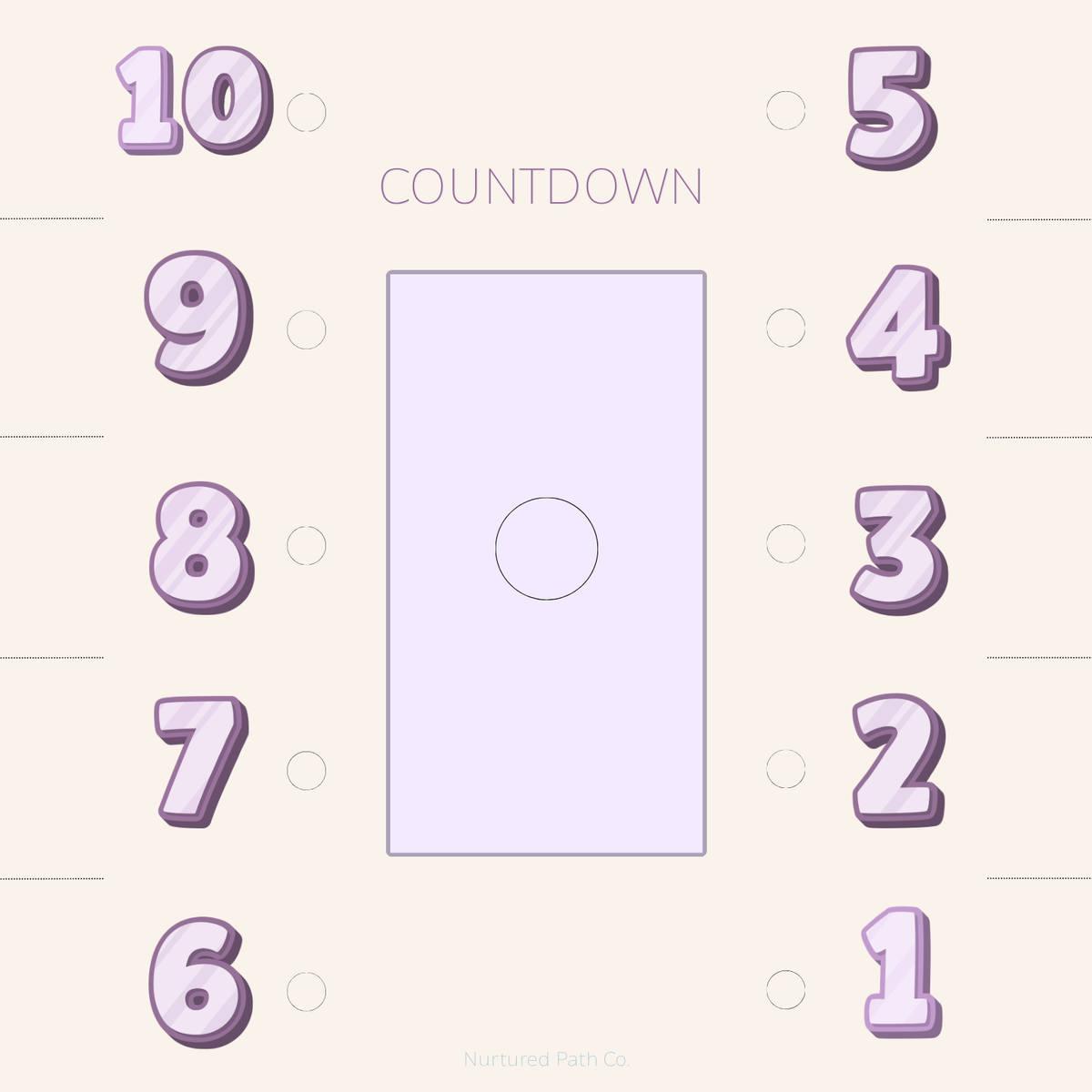 Kids Countdown Chart – Printable Digital Download
