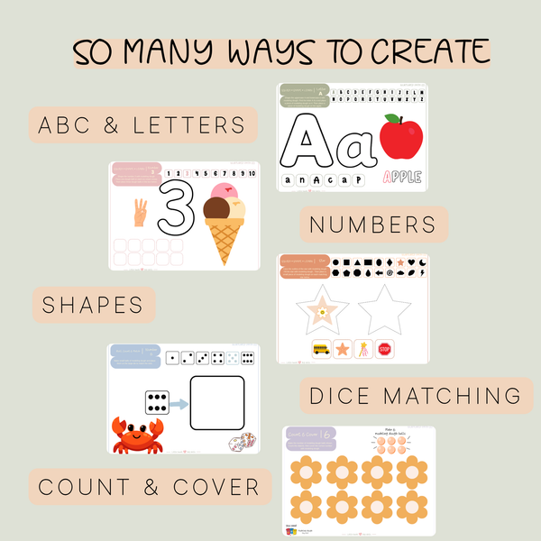Modeling Dough Play & Learn – Preschool Printable Worksheets