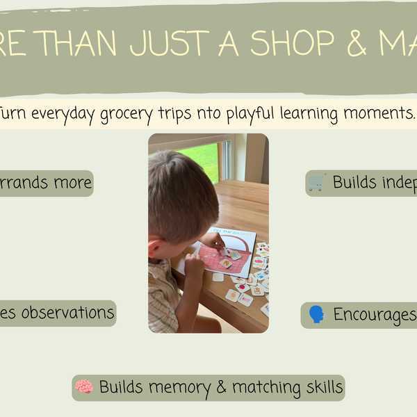 Shop & Match – Little Shopper’s Grocery Cart List (Digital Download)