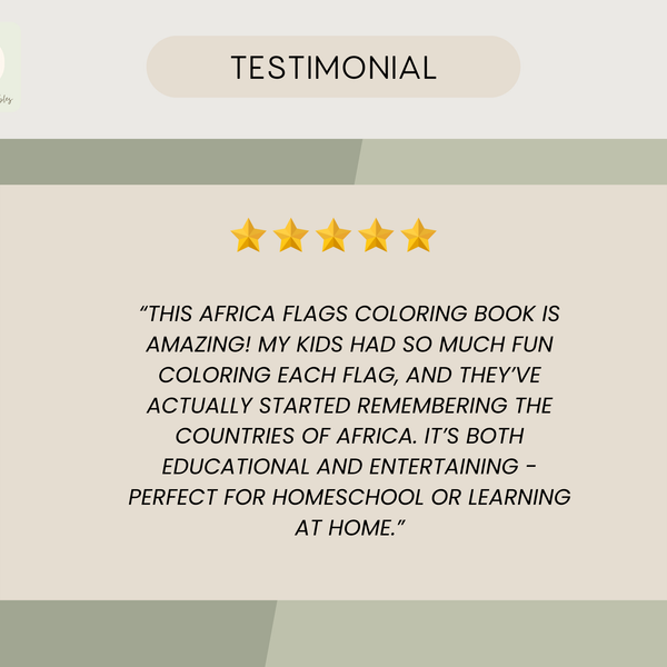 AFRICA Flags Coloring Book – Printable PDF for Kids | Letter & A4 | Digital Download