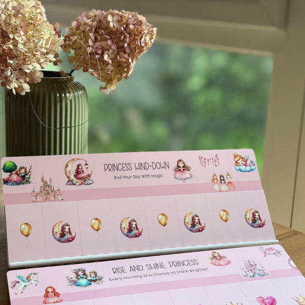 Premium Morning & Evening Routine Chart for Kids | Reusable Visual Routine Chart
