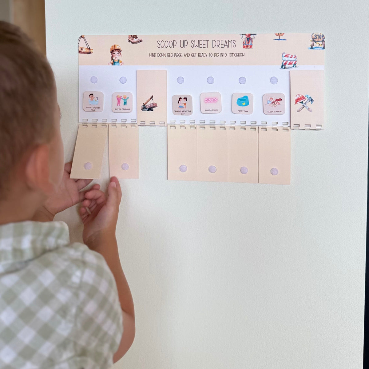 Premium Morning & Evening Routine Chart for Kids | Reusable Daily Routine Chart (Physical Product)