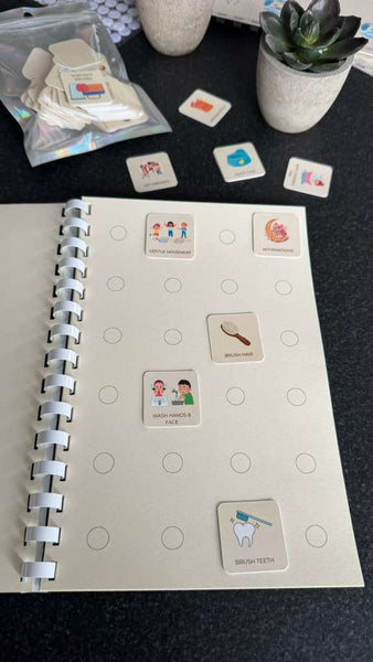 Picture Word Tiles Storage Book